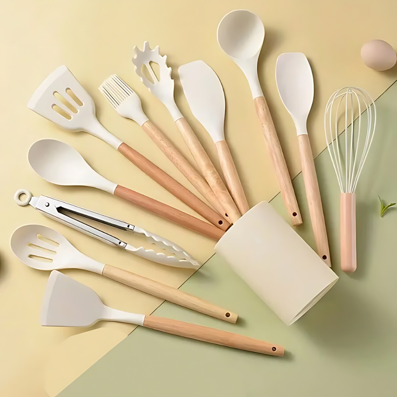 Kit com 12 Utensílios Para cozinha Siliconkitchen [Envio gratuito] - Apenas 8 unidades por Cor em estoque